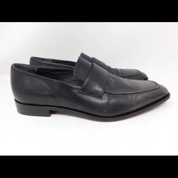 To Boot New York Men's Penny Loafers Size 13 Leather Charcoal Gray Made In Italy